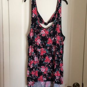 Floral hi- low tank